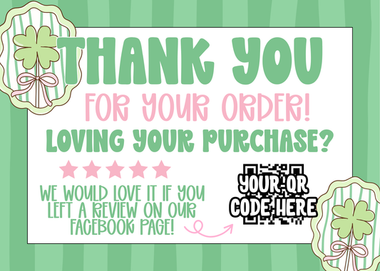St. Patrick’s Day Thank You Card Template