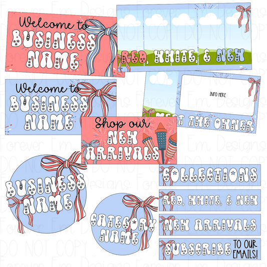4th of July Website Bundle