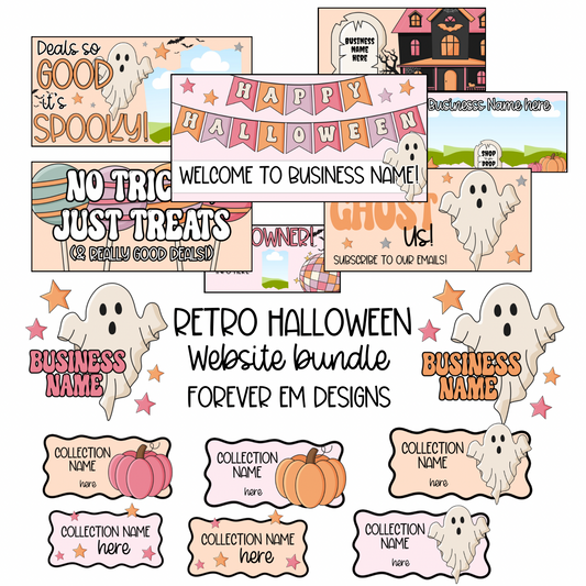 Retro Halloween Website Bundle