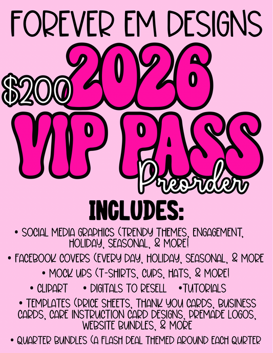 2026 VIP Pass- PREORDER