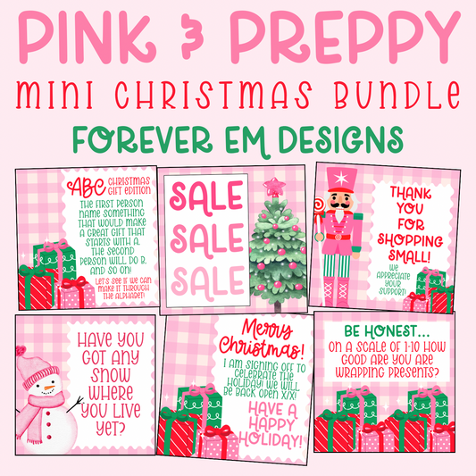 Pink & Preppy Christmas Mini Bundle (2025)