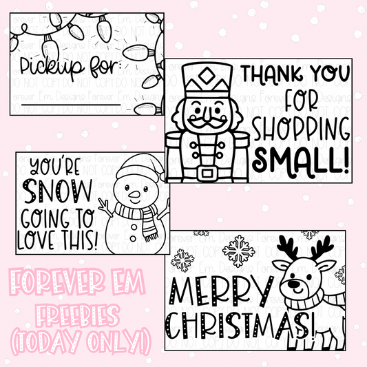 Christmas Thermal Label Bundle