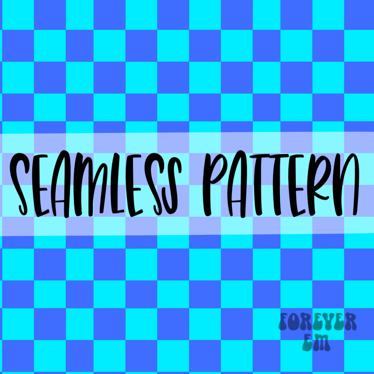 Blue checkered seamless pattern png