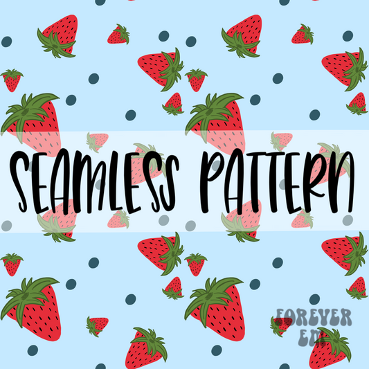 Strawberry seamless pattern png