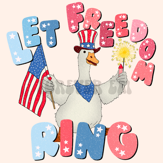 Let freedom ring goose png