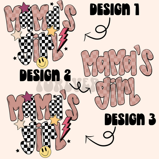 Retro mamas girl PNG BUNDLE