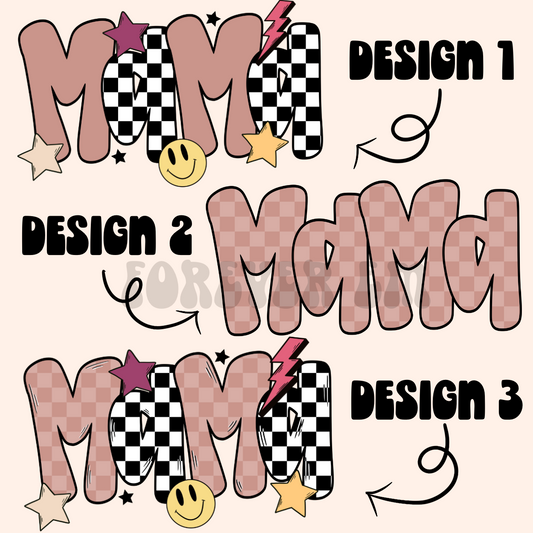 Retro girl mama PNG BUNDLE